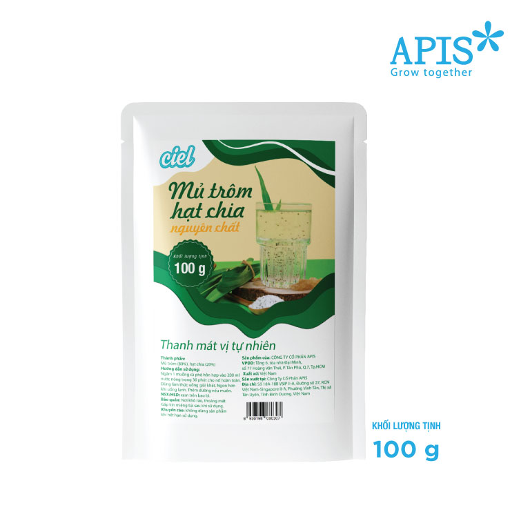 1 gói mũ trôm hạt chia ciel đường phèn 100g