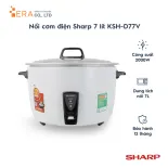 Nồi Cơm Điện Nắp Rời Sharp KSH-D77V