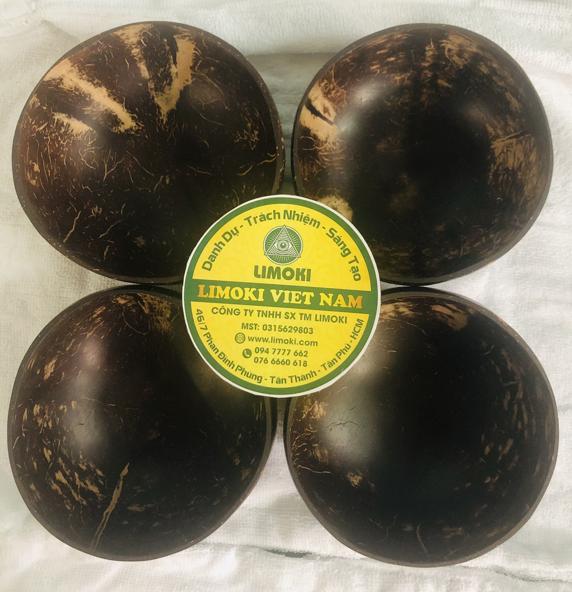 [HCM]Combo 4 Chén Thố Gáo Dừa Loại Nhỏ 12-15cm