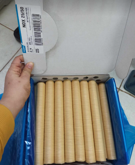 Vỏ collagen (SIZE 25 NDX) làm xúc xích, lạp xưởng, trứng gà nướng - Vỏ bọc xúc xích hiệu Viscofan (vỏ dài 15,24m)