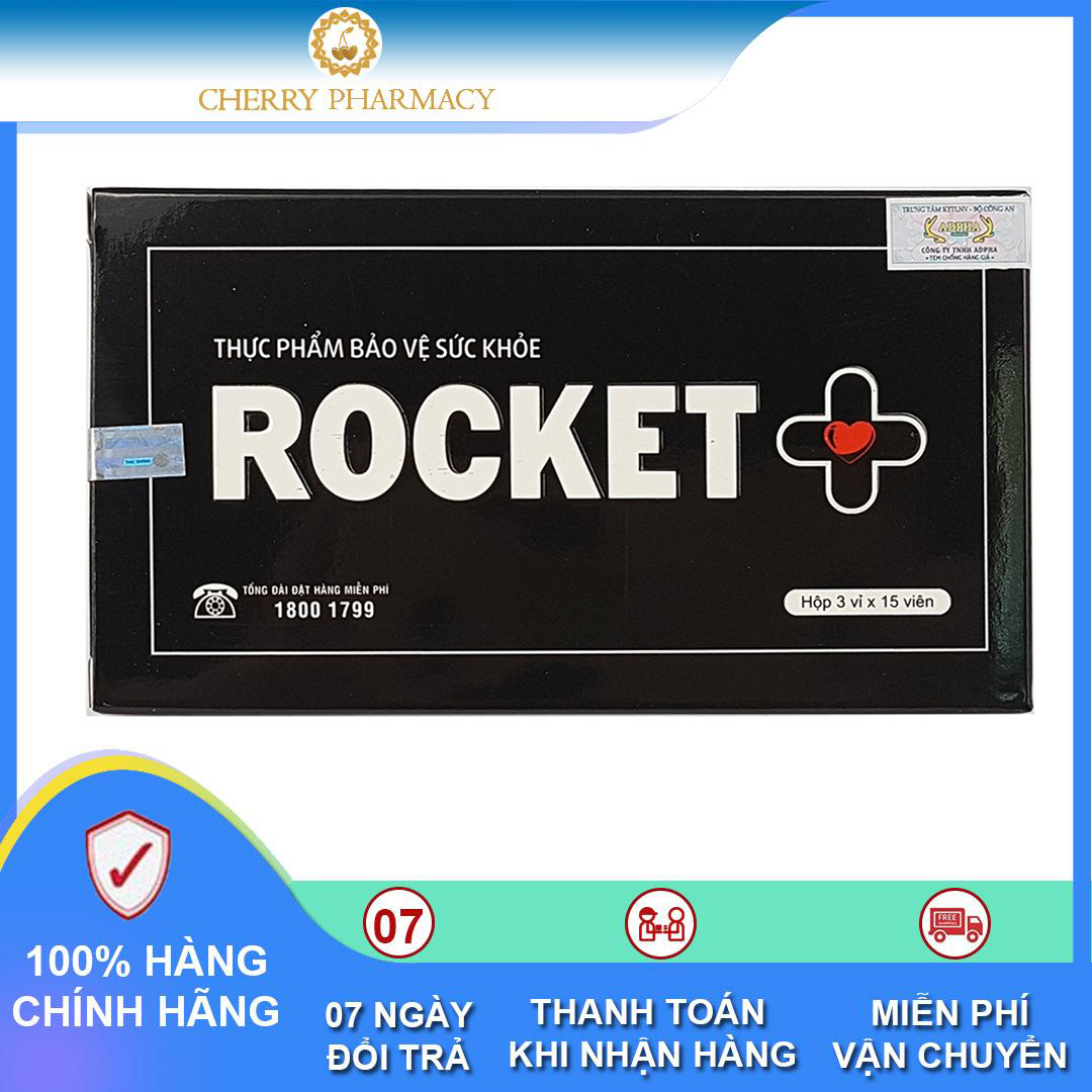 Sản phẩm Rocket Plus giúp bổ thận tráng dương hộp 45 viên