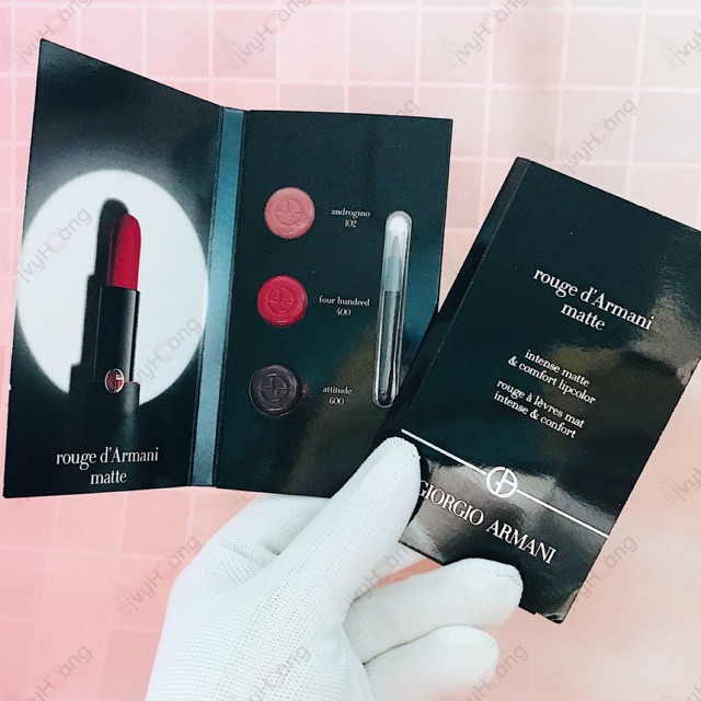Sample mẫu thử vỉ son Giorgio Armani Rouge Darmani Matte Lipstick, sản phẩm  đa dạng, chất lượng tốt, đảm bảo an toàn sức khỏe người sử dụng, inbox để  shop tư vấn
