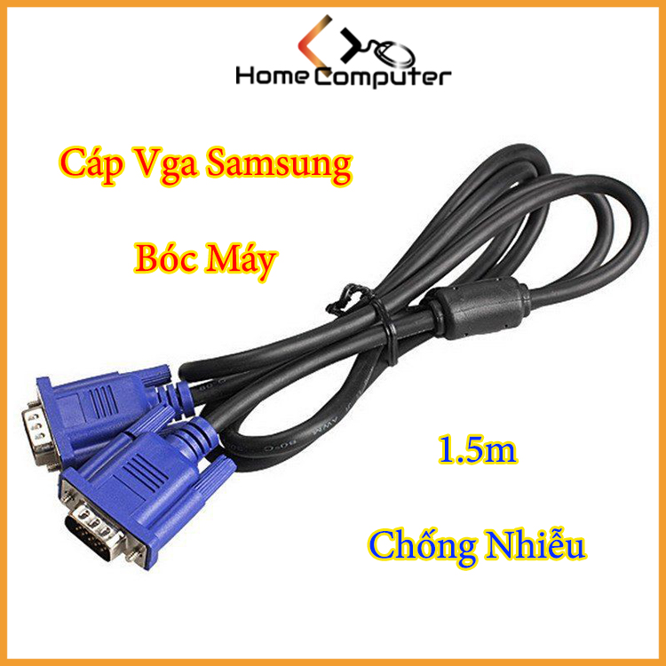 Cáp Vga samsung / dell dài 1.5m hàng loại xịn. cho hình ảnh full hd sắc nét