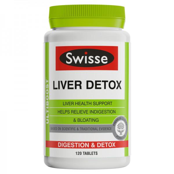 Viên Uống Hỗ Trợ Thải Độc Gan Swisse Liver Detox Úc, 120 viên