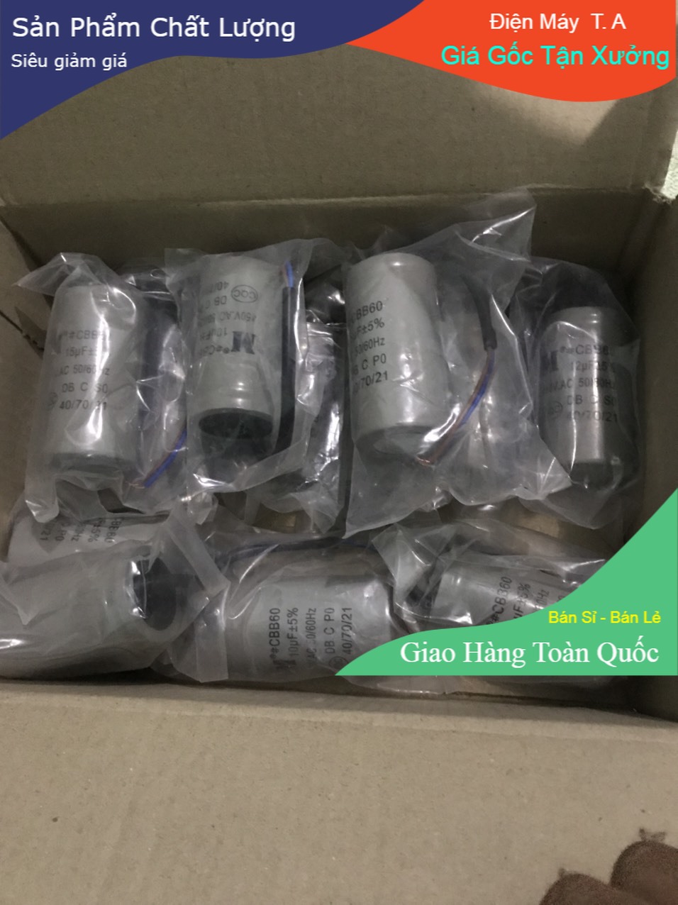 Tụ Máy giặt có dây 10UF