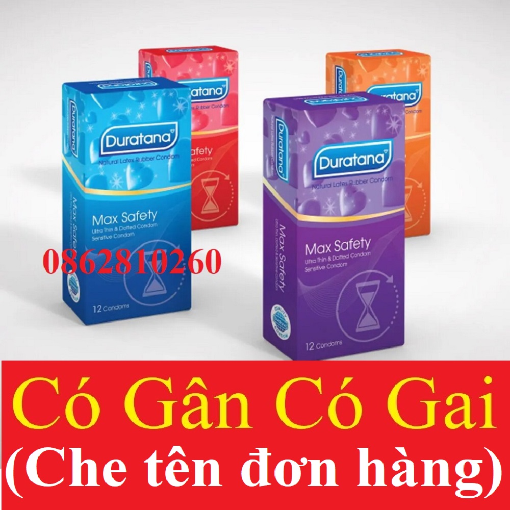 Bao cao su DURATANA Siêu mỏng- Có gân và gai  [tân á]