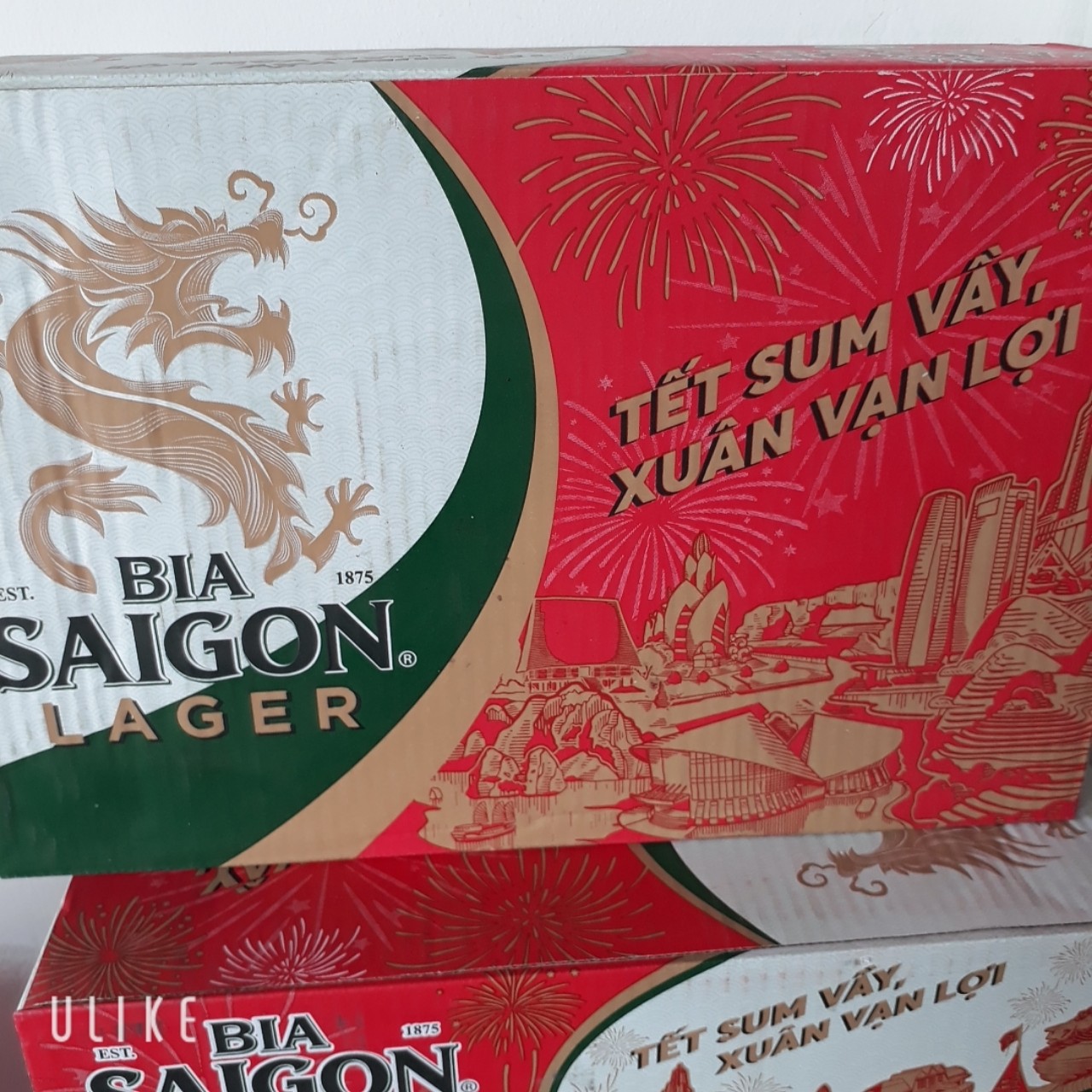Bia lager sài gòn xanh