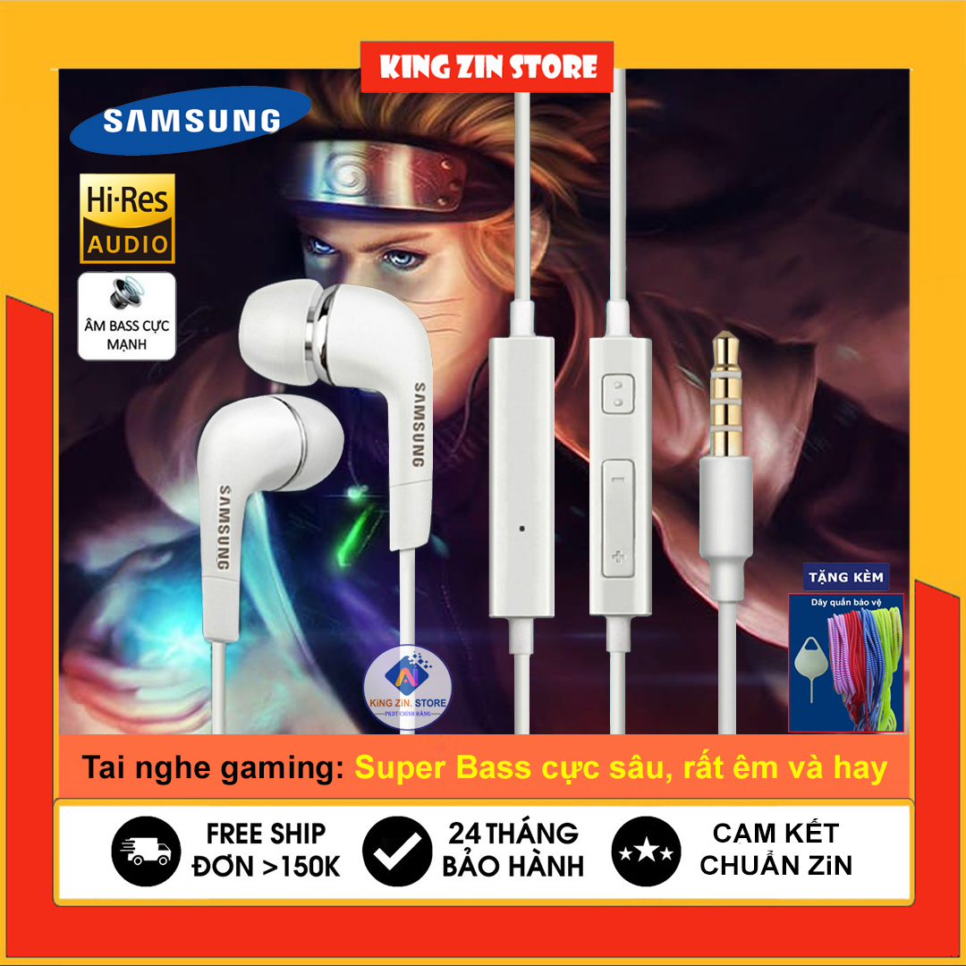Tai nghe dành cho SAMSUNG J7, A7,C9 Chuẩn Zin, Bass siêu hay - Kèm dây quấn bảo vệ