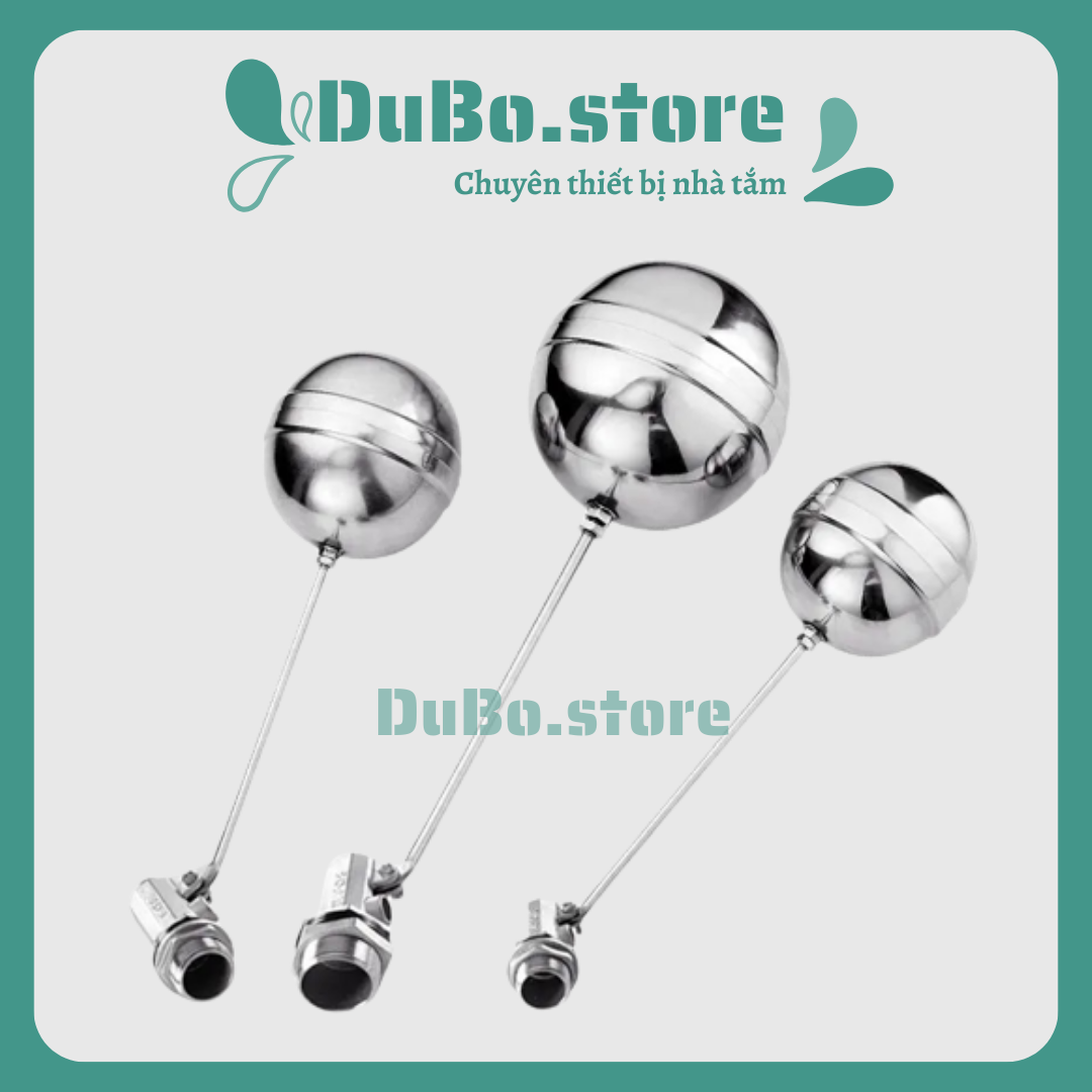 Van phao cơ inox phi 21, phi 27 chống tràn nước bảo hành 2 năm. Chất liệu inox 304. DuBo