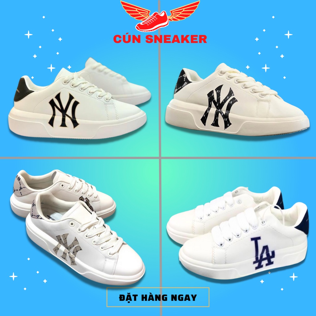Giày thể thao MLB NY, LA mẫu mới chuẩn sc Full Box