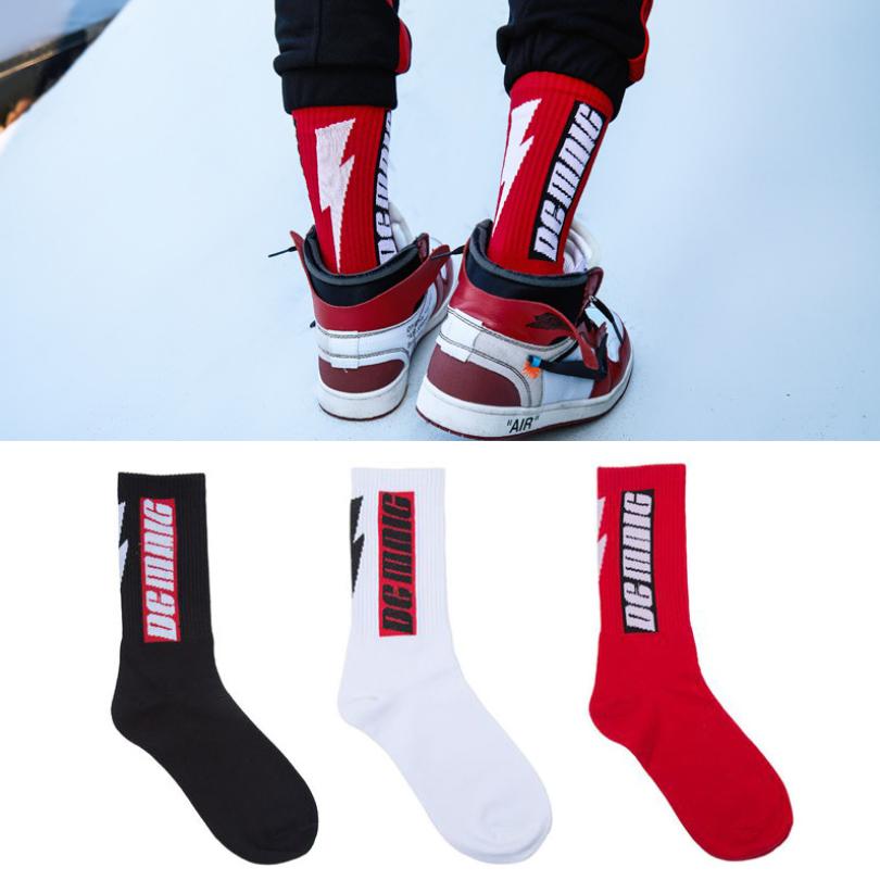 Set 3 đôi Tất OFF White Cao cổ Tia Sét thể thao