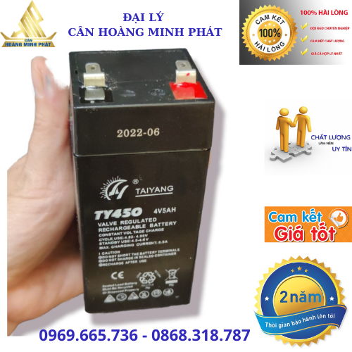 Ắc quy khô, pin thay thế cân điện tử 4V5AH.
