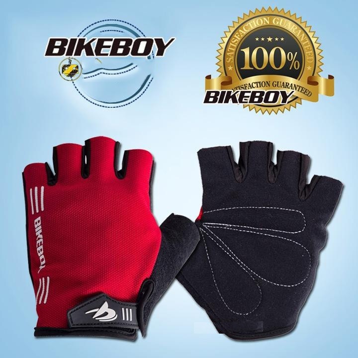 Găng tay nam BikeBoy, bao tay nam cụt ngón lái xe, tập gym, Găng tay chống nắng đi phượt bảo vệ mu bàn tay và tăng độ bám