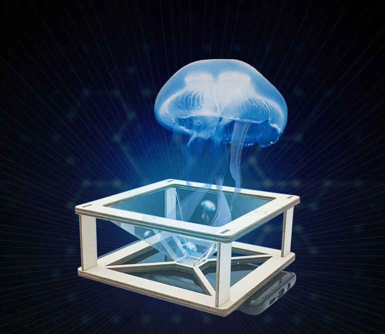 Máy chiếu 3d hologram - đồ chơi stem - đồ chơi khoa học - đồ chơi diy