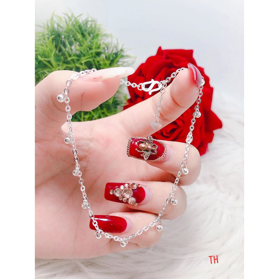 Lắc chân cho nữ bạc giá yêu treo chuông