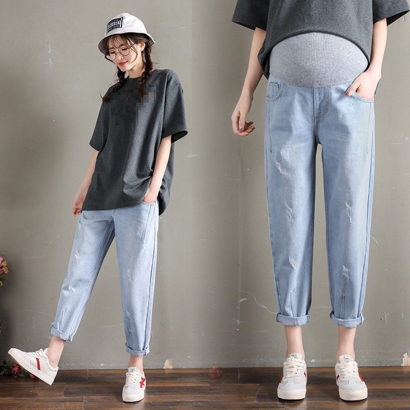 Quần Bầu Xinh Quần Jean Bầu Quần Baggy Bầu Trẻ Trung Năng Động