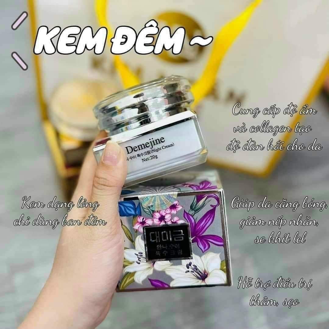 Bộ Kem Face Demejine Hàn Quốc Ngày và Đêm - dưỡng trắng da,hết mụn ƞám Եàn nhang - 2