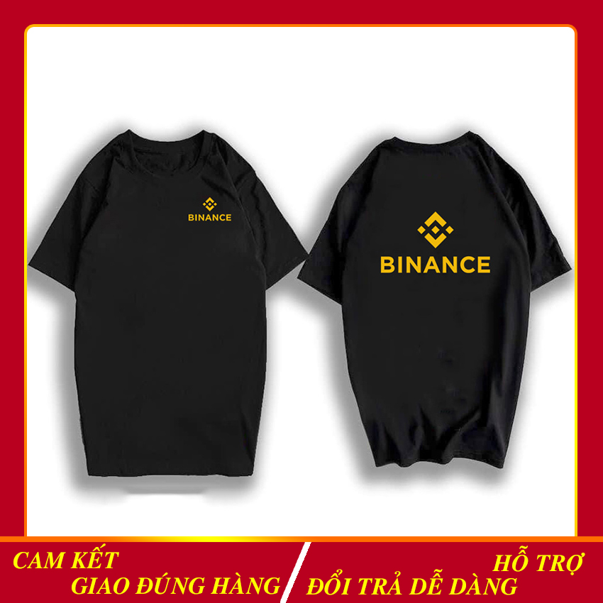 Áo thun Binance (Tshirt BNB) tay ngắn form Unisex cho Nam Nữ, vải cotton 100% dày mịn.