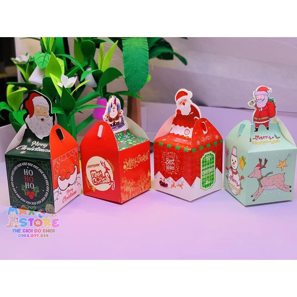 Combo vỏ quà hộp đựng quà noel xinh xắn