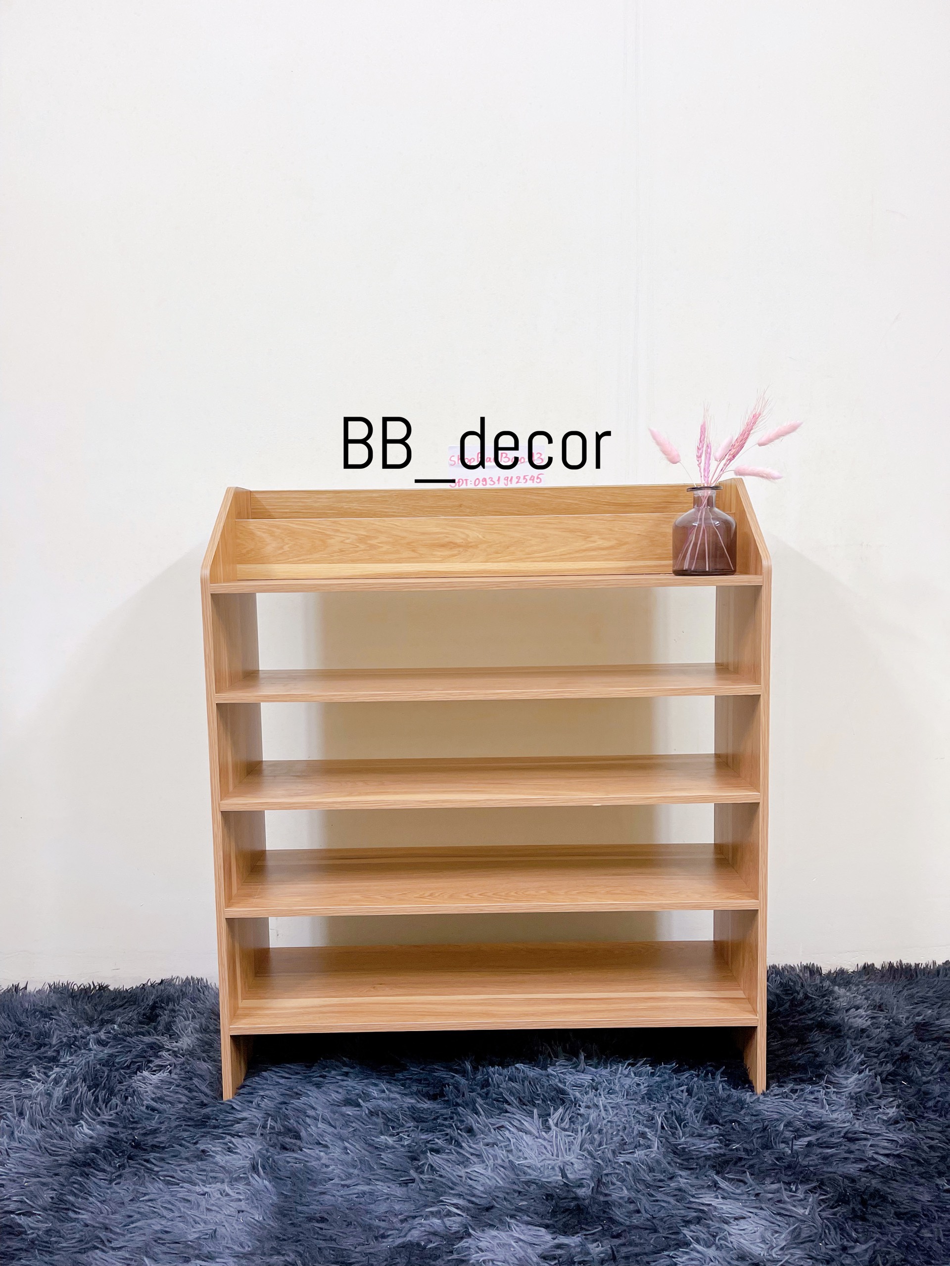 Kệ giày gỗ tủ giầy gỗ 5 tầng kệ đựng giày dép chất liệu mdf hiện đại t77