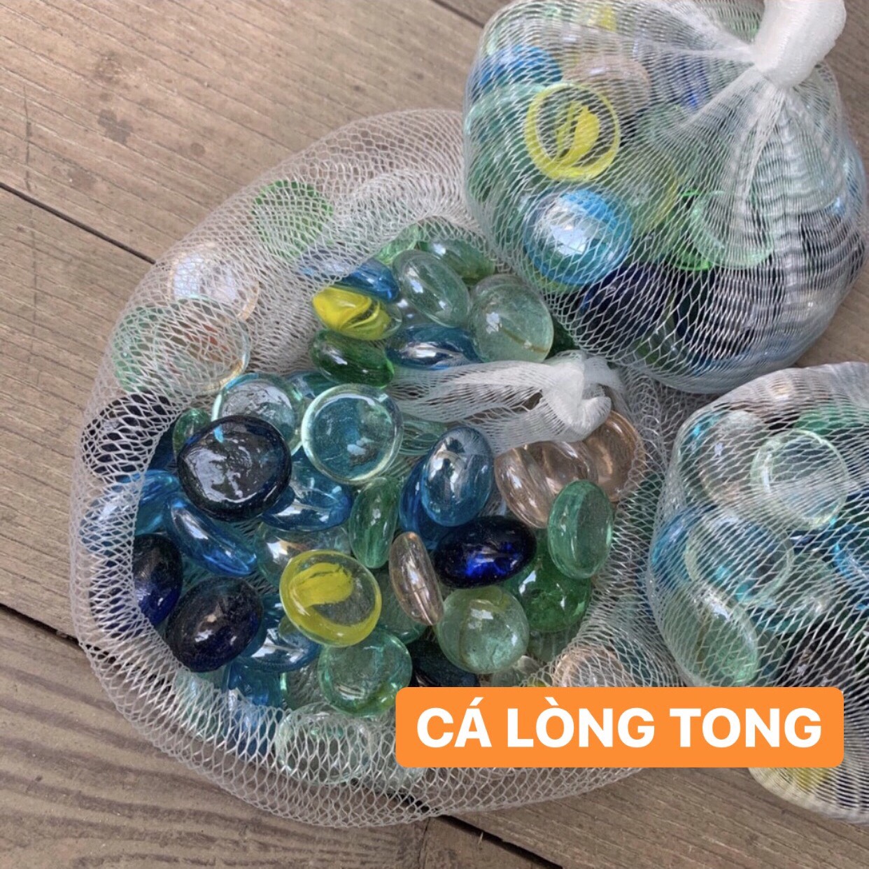 [HCM]SỎI THỦY TINH VIÊN VỪA MIX MÀU TRONG SUỐT TRANG TRÍ CHẬU CÂY BỂ CÁ..