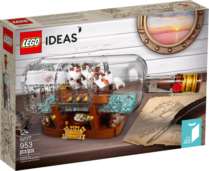 Brick4u - lego ideas - 21313 / 92177 - ship in a bottle – thuyền trong chai