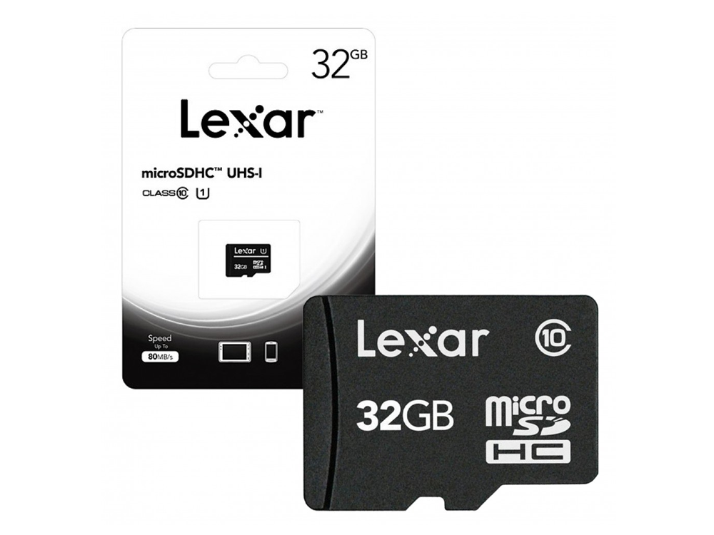 Thẻ nhớ Lexar MicroSDHC 32G class 10 fullHD 4K [Dùng máy quay, Camera IP, điện thoại, loa thẻ nhớ, camera hành trình, máy ảnh, máy tính bảng, Drone] full box