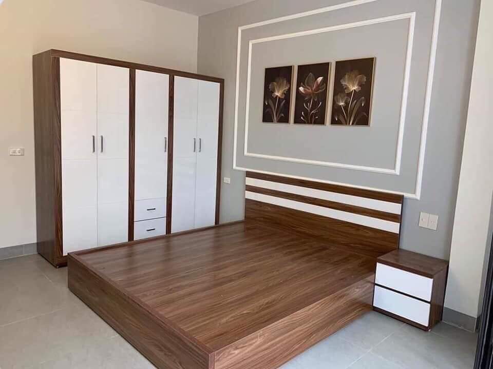 combo nội thất phòng ngủ gỗ công nghiệp