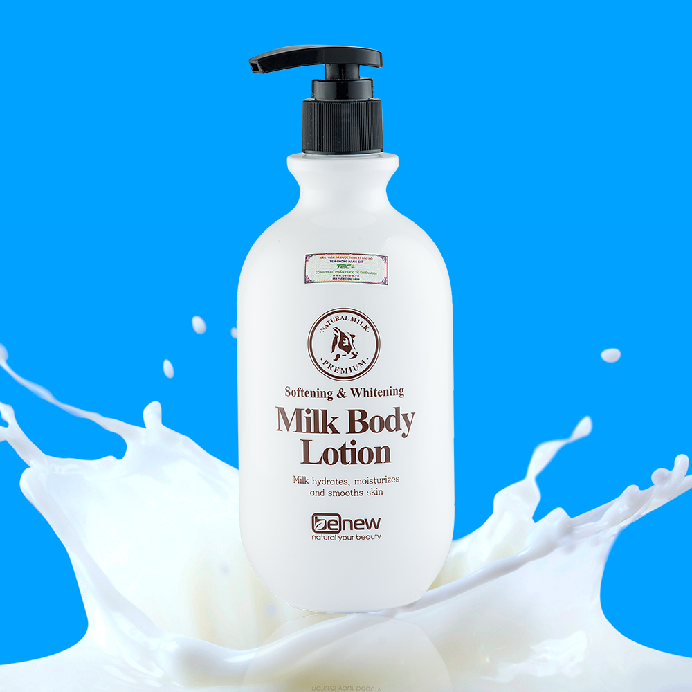 Kem sữa dưỡng thể trắng da, cấp ẩm cho da Boby Milk Benew Hàn quốc 450ml/ Chai