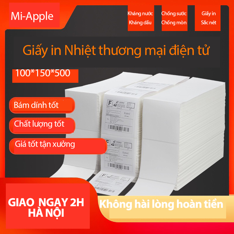 Giấy In Tem Nhiệt Vmobile Tem In Mã Vận Đơn Vận Chuyển Hàng Giao hàng hoả tốc
