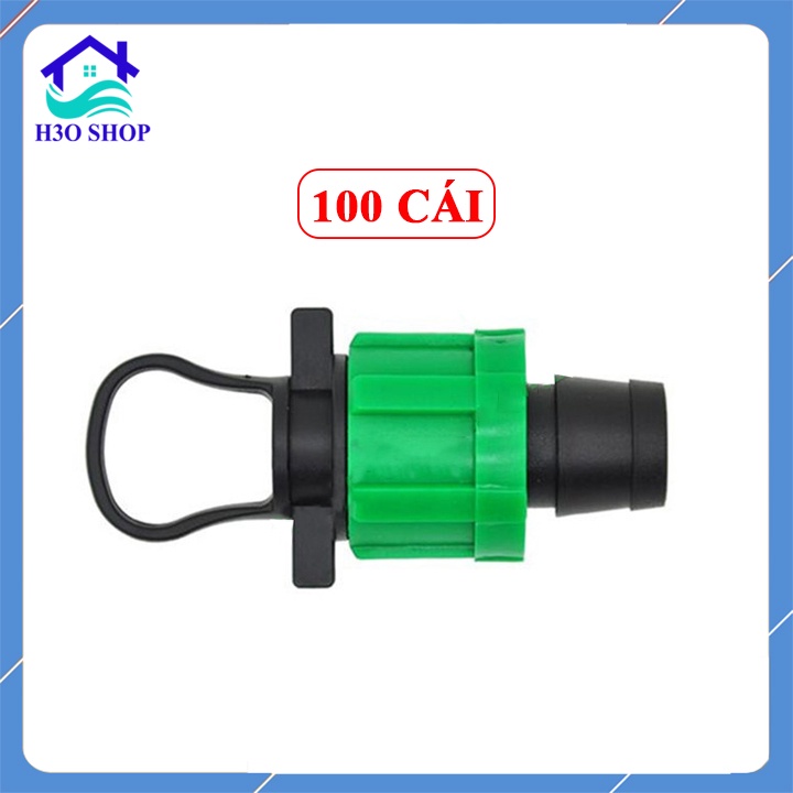 100 cái bịt ống nhỏ giọt dẹp 16mm, đầu bít cuối đường ống tưới nhỏ giọt