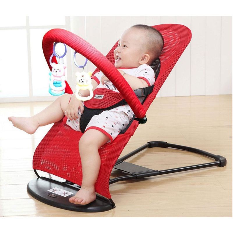 Ghế rung cho bé- Ghế nhún cho bé - Có đồ chơi đa năng thay nôi cho trẻ ngủ ăn dặm