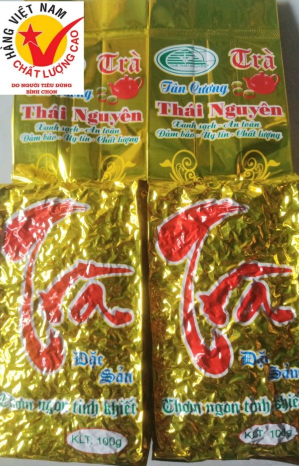 1kg trà tân cương thái nguyên. bộ 10 gói 100g