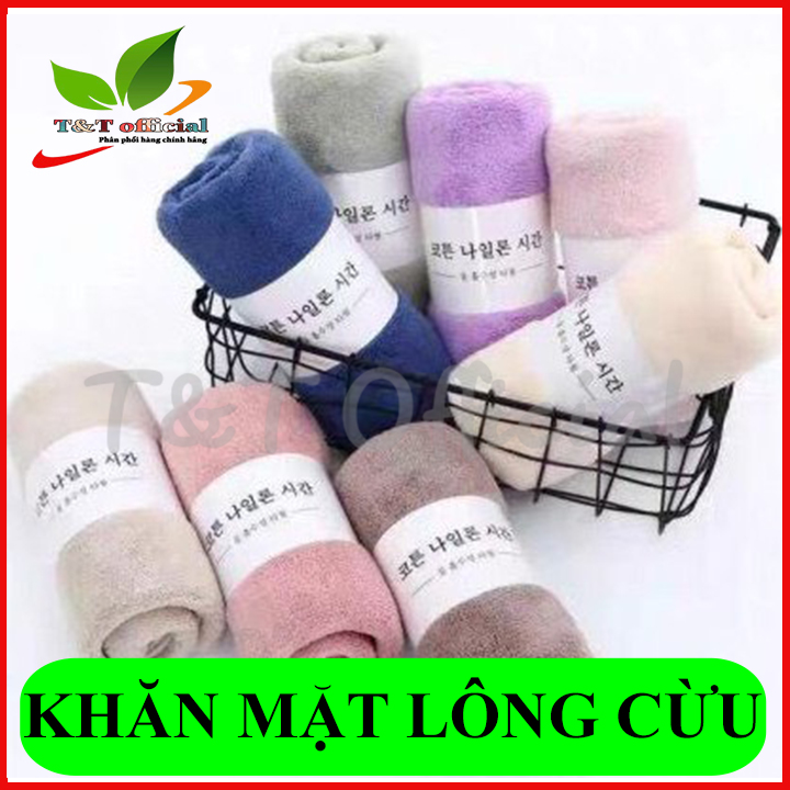 Khăn mặt lông cừu xuất nhật siêu mềm mịn, khăn mặt siêu thấm