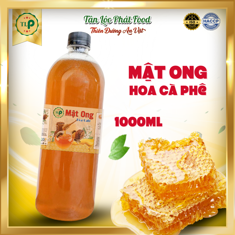 Mật Ong Hoa Cà Phê Chai 1000ml 100% Mật Ong Nguyên Chất TLP