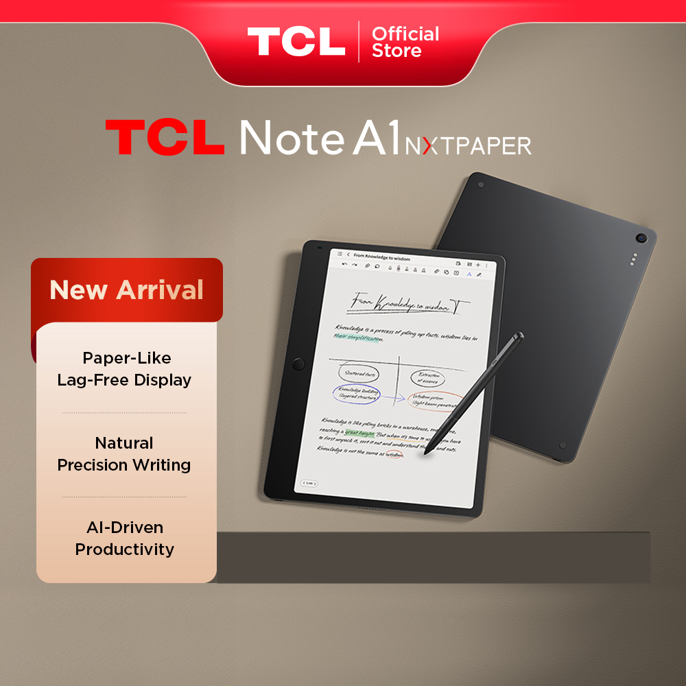 【Tablet NOTE PAPER】Máy tính bảng TCL Note A1 NXTPAPER 11.5inch - Bảng ghi chú, đọc sách như giấy, bảo vệ mắt, hỗ trợ bút T-Pen - Hàng mới ra mắt - Bảo hành 18 tháng - Hàng chính hãng