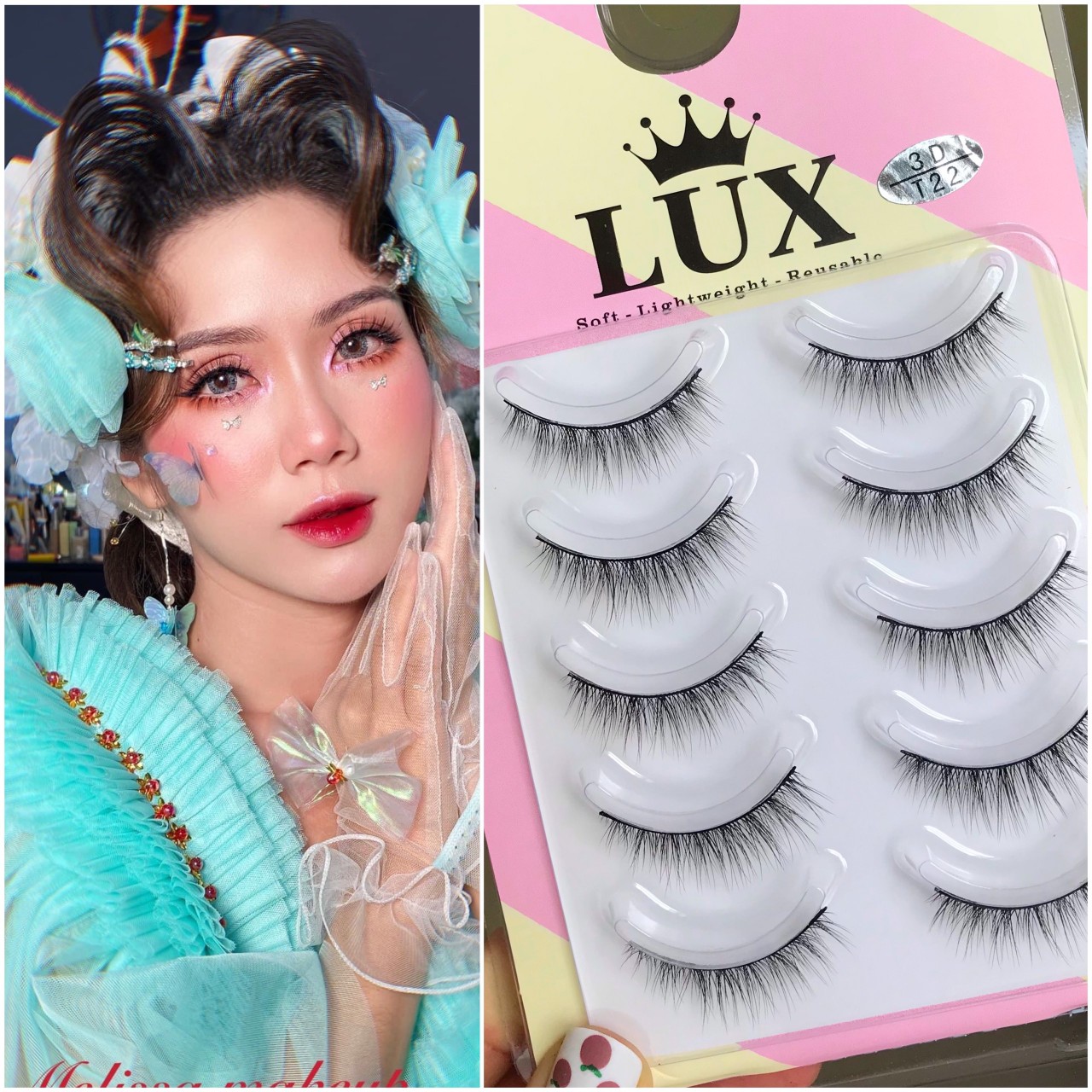Mi giả tự nhiên mỏng nhẹ lux cao cấp