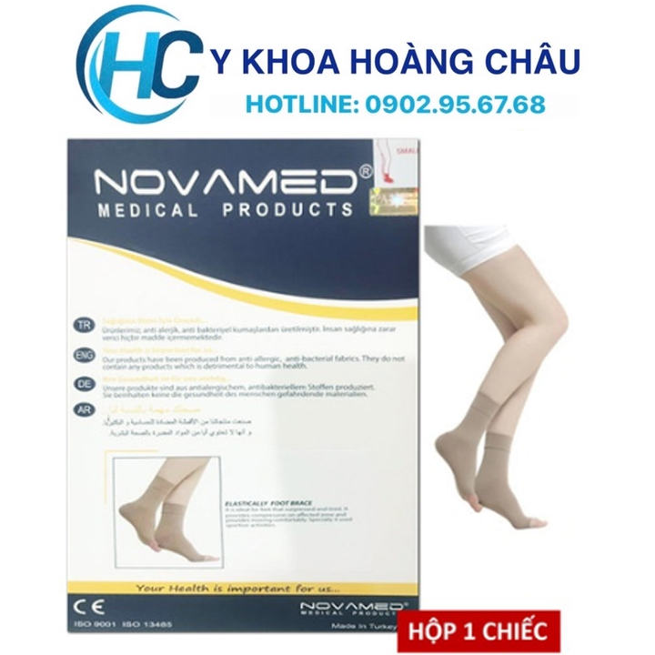 [CHÍNH HÃNG] Vớ Y Khoa Gót Chân Novamed | Tất Suy Giãn Tĩnh Mạch (Made In Thổ Nhĩ Kỳ) (1 chiếc)