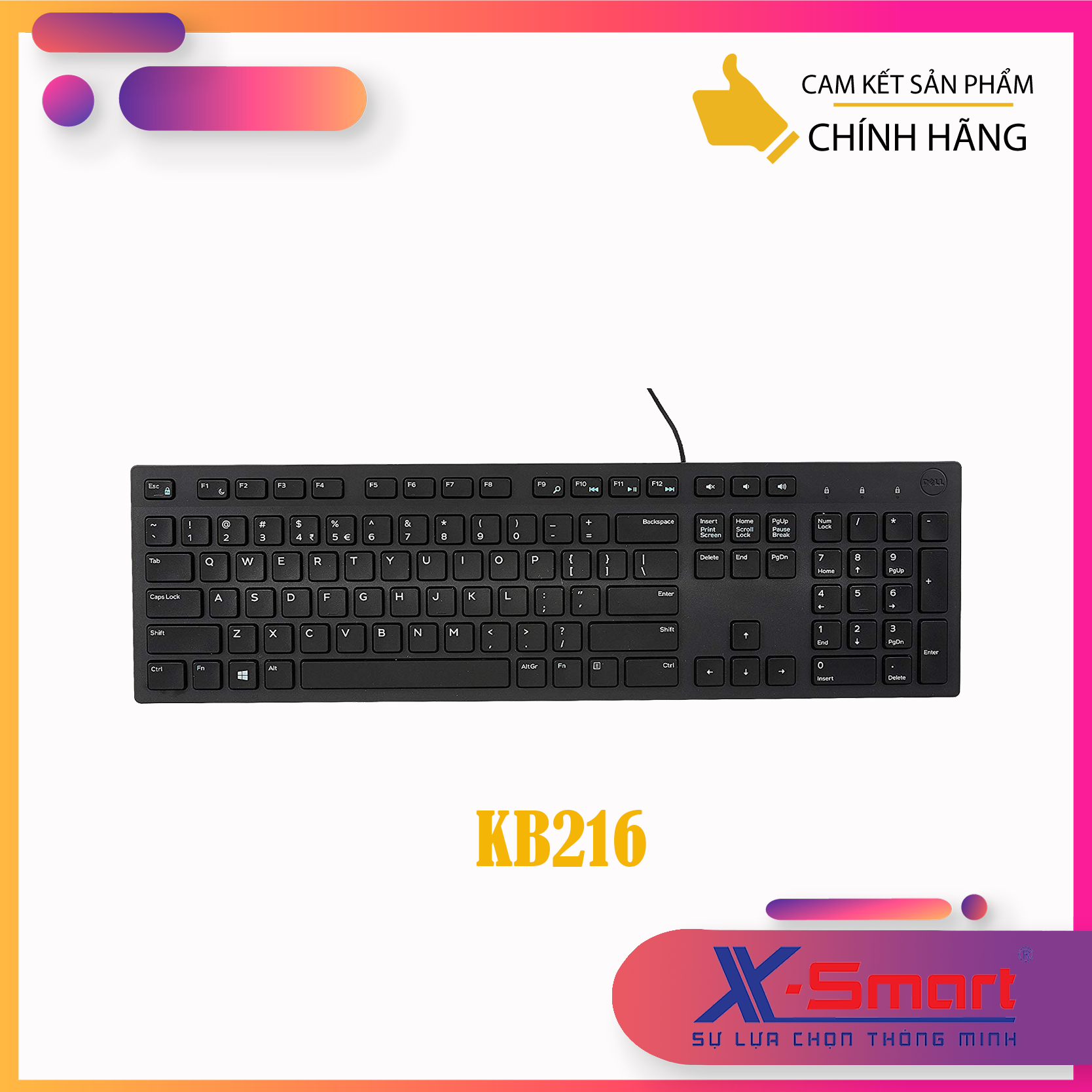 Bàn phím có dây Dell KB216 FPT phân phối