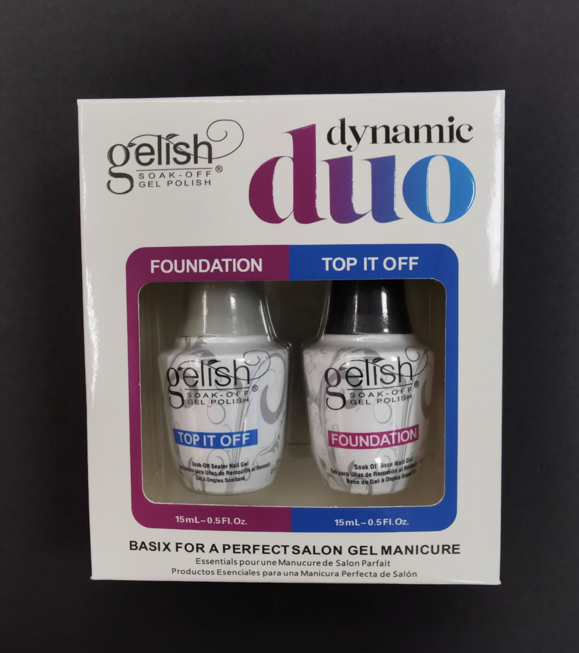 [HCM]Cặp Base + Top Gelish Dành Cho Sơn Gel Siêu Bóng Và Bền 15ml x 2