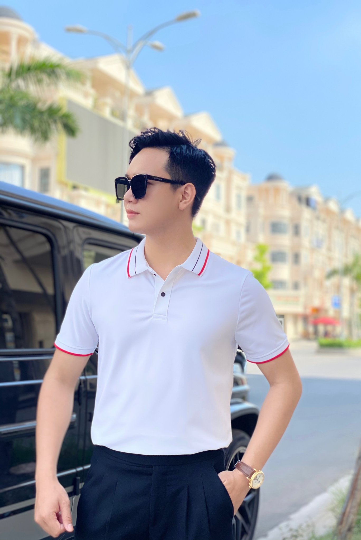 Áo Thun Polo Nam Nữ Vải Cá Sấu 4 Chiều, Áo Thun Cổ Trụ Phong Cách Hàn Quốc, áo polo, áo thun cổ trụ, áo thun nam, áo polo nam nhiều màu