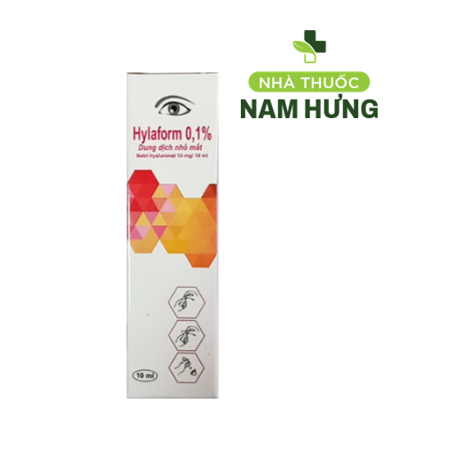 Dung dịch nhỏ mắt Hylaform 0,1% hộp 1 (Lọ 5ml, 10ml)