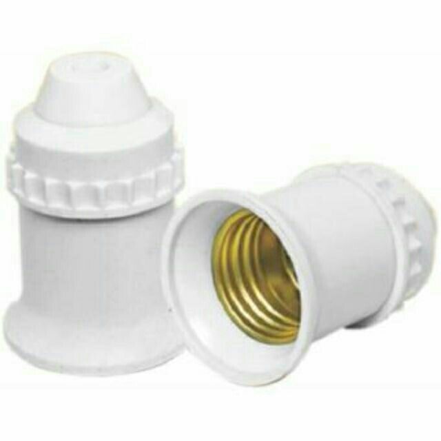Bộ 2 đui xoáy treo thẳng E27 Ekit chống vỡ