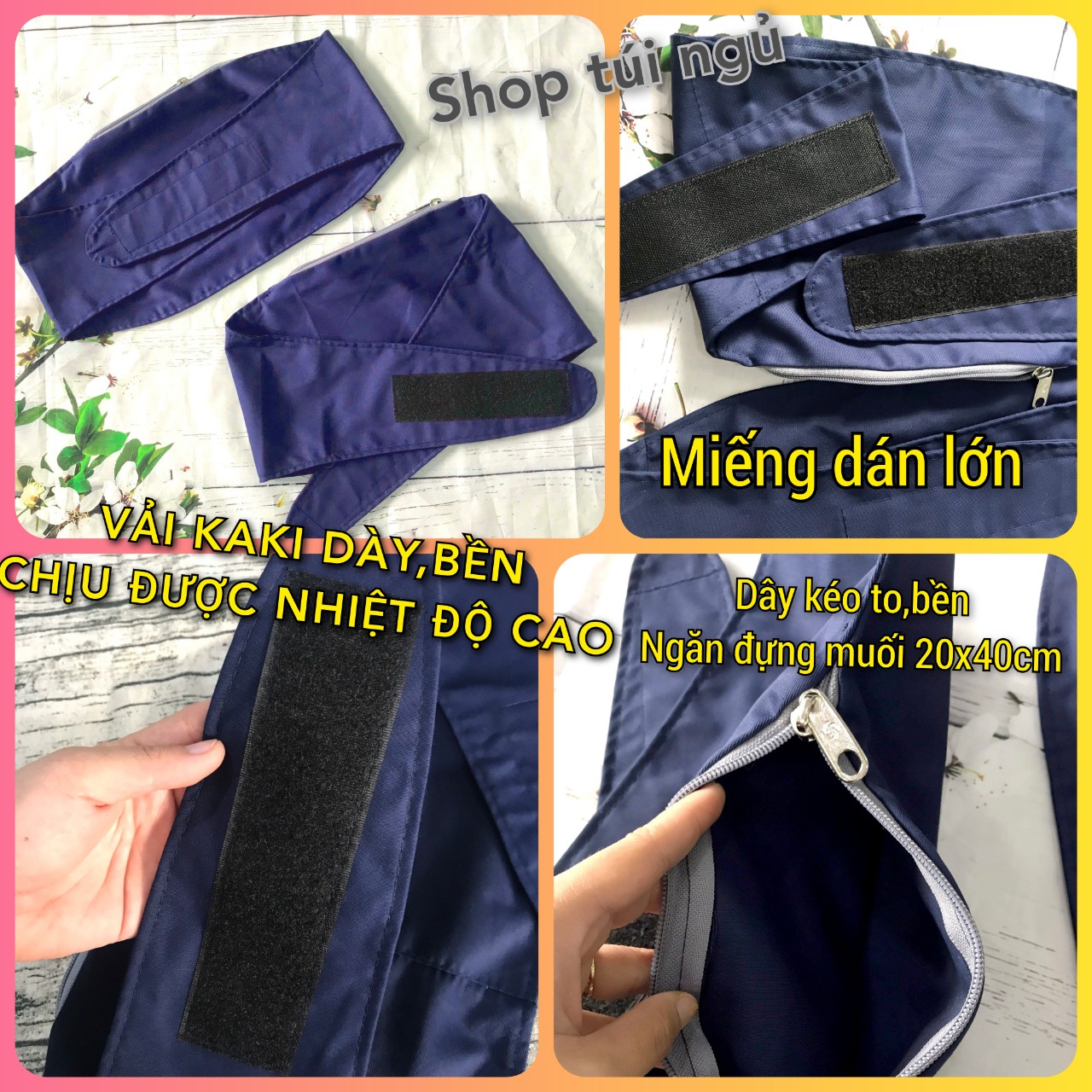 Đai quấn muối VẢI DÀY,Túi đựng muối thảo dược