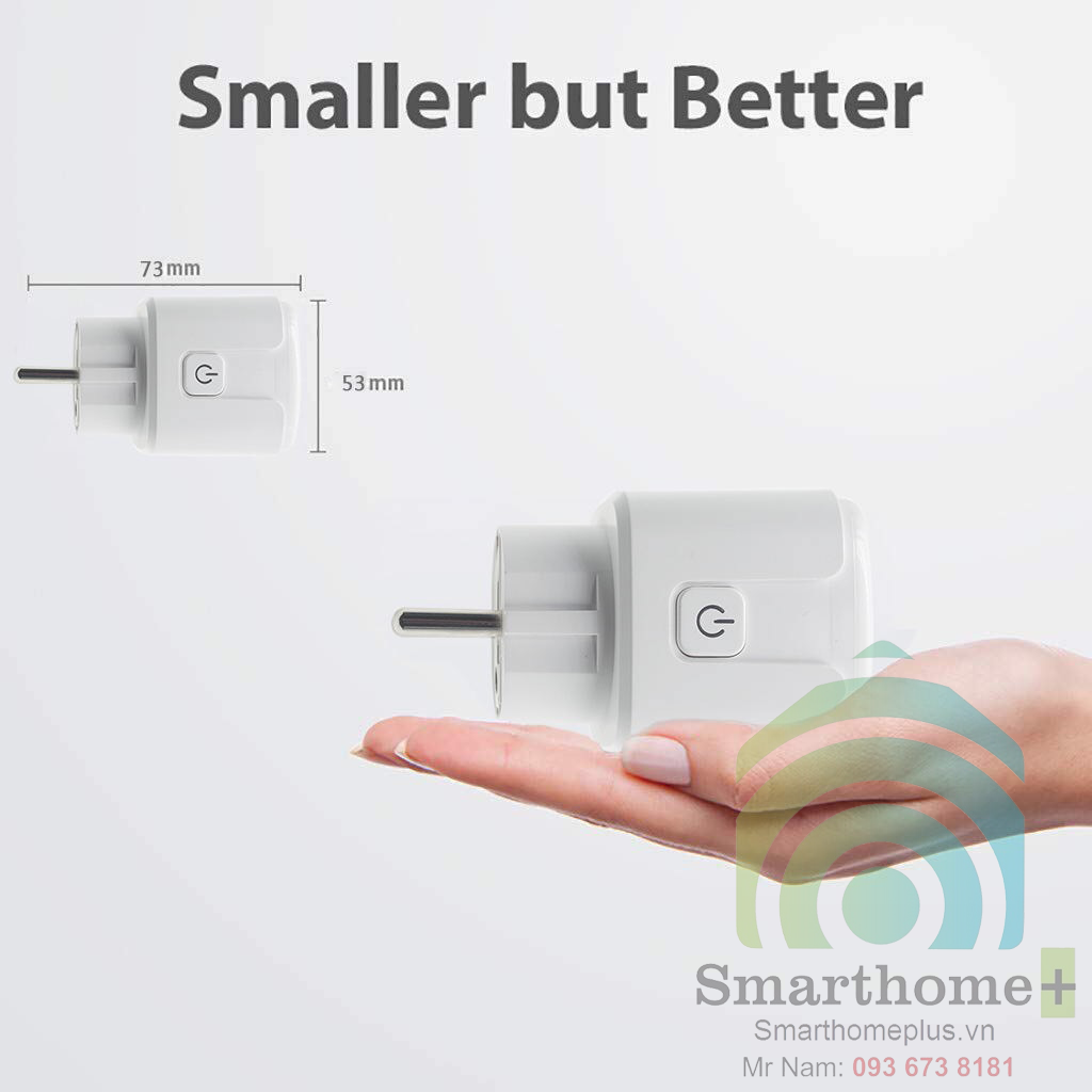Ổ cắm zigbee chân tròn đo công suất tiêu thụ 16a tuya ztc2