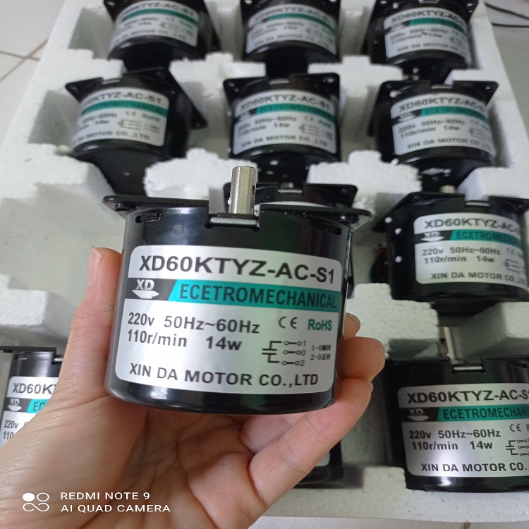 [HCM]Motor Giảm tốc 220v 14w tốc độ 110 vòng- Động cơ giảm tốc 220v mini