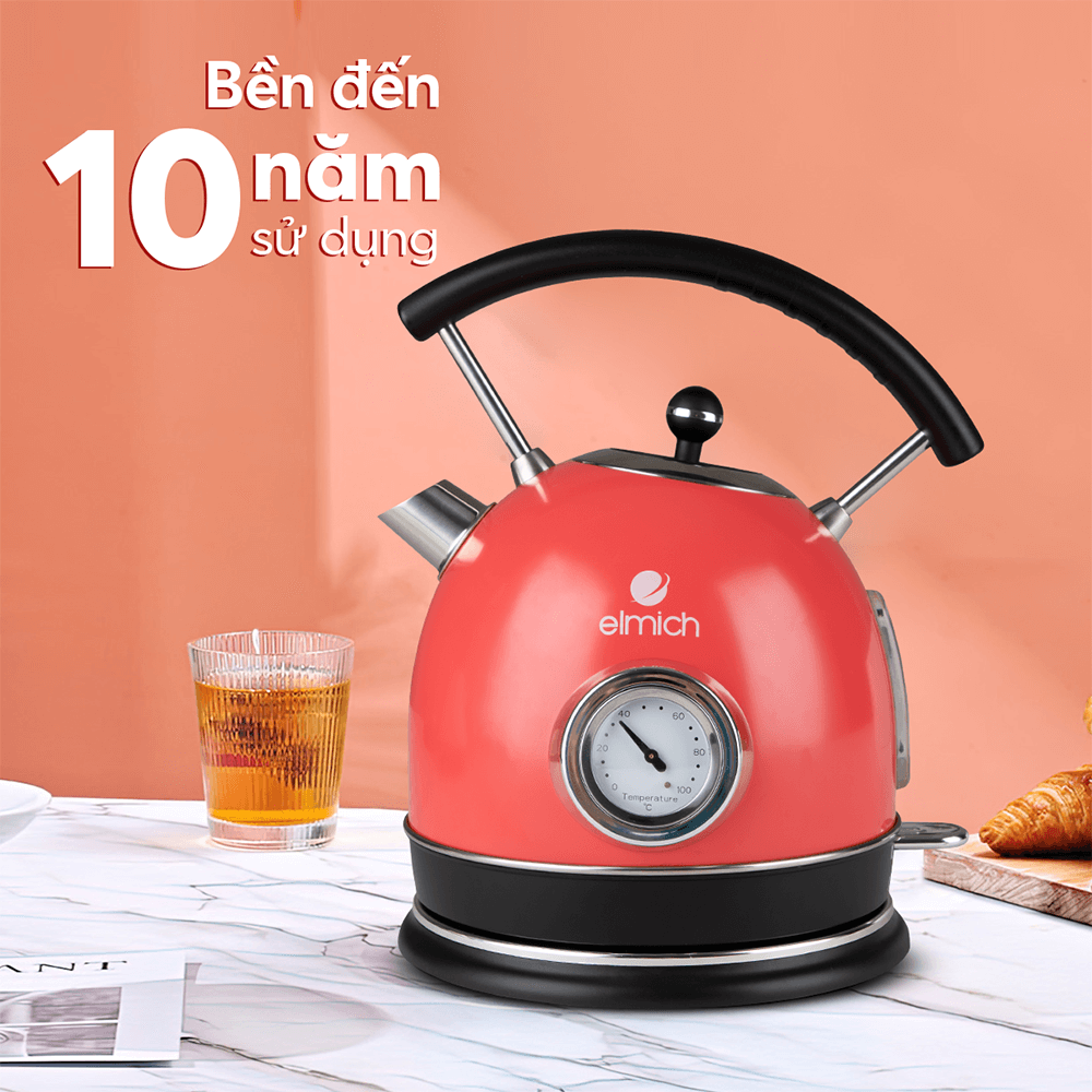 (Sale giữ chuỗi- Chỉ 01-10.11)Ấm đun nước siêu tốc Elmich 1,8L KEE1776