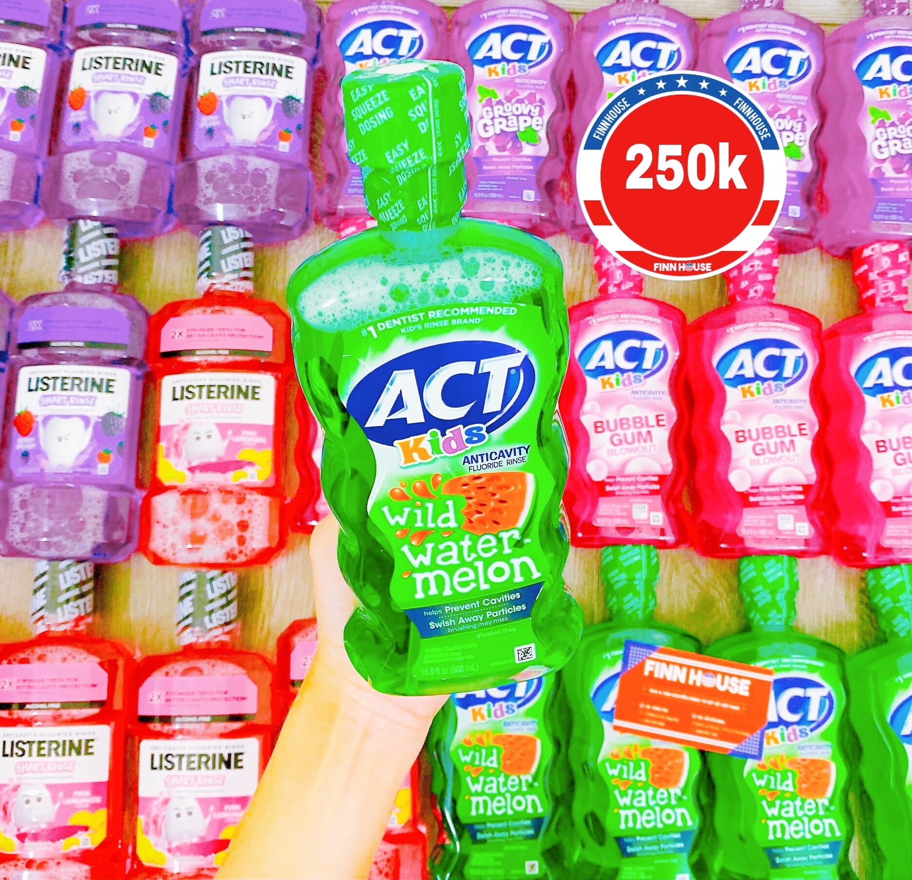 Nước súc miệng cho bé act kids 500ml