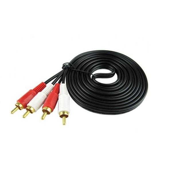 Dây av 4 đầu dài 3m ,dây av 2av-2av ,dây cáp loa , dây av 2 đầu âm thanh ,cáp loa 4 đầu hoa sen rca dài 3m