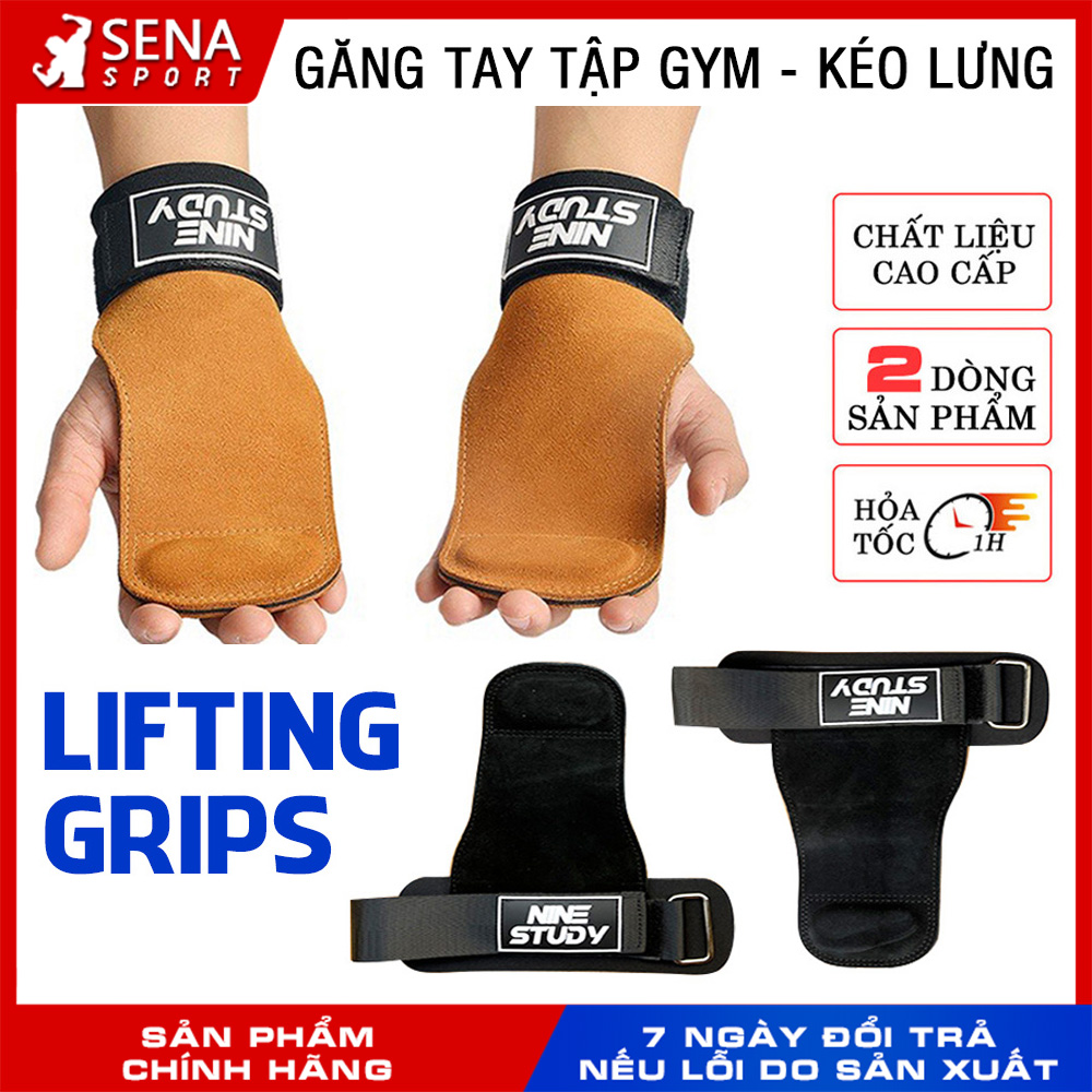 [2 Cái] Găng Tay Tập GYM, Dây kéo lưng Lifting Straps đa năng hỗ trợ tập Gym, Deadlift, lên xà, nâng tạ